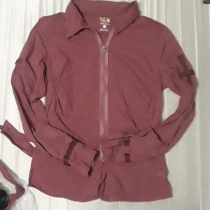 Mountain Hardwear Womens Zip-Front Utility Jacket in Mauve